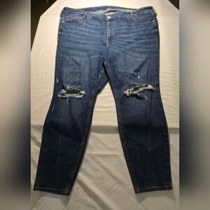 Distressed Blue Denim Jeans Old navy plus size 24